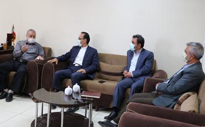 دیدار فرماندار میاندورود با مدیرعامل شرکت نکاچوب